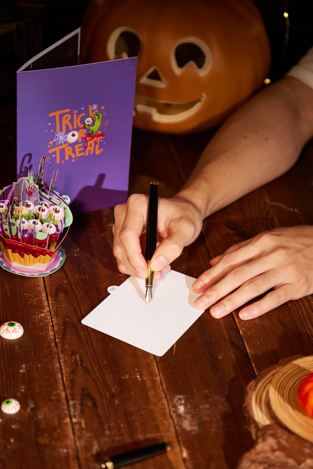 Halloween Tombstone Cupcake Pop Up Card