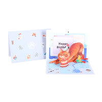 Cat Birthday 3D Pop Up Card