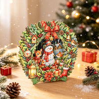 Christmas Beach Double Door Pop Up Card
