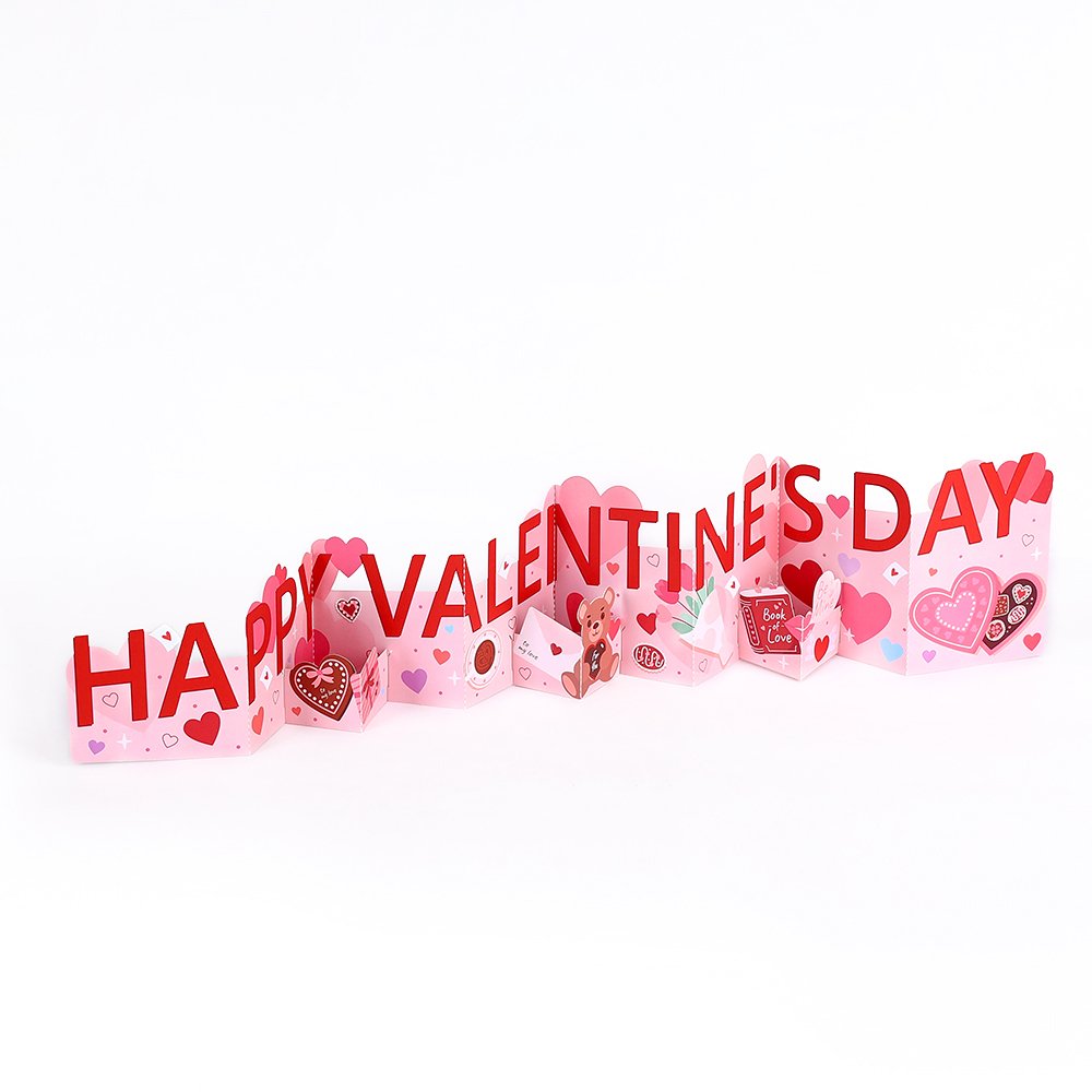 HA Letter Heart 3D Pop Up Card
