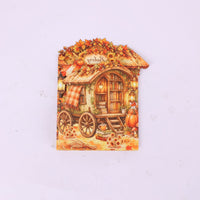 Autumn Gnome Harvest Double Door Pop Up Card
