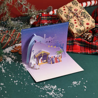 Nativity 90° 3D Pop Up Card