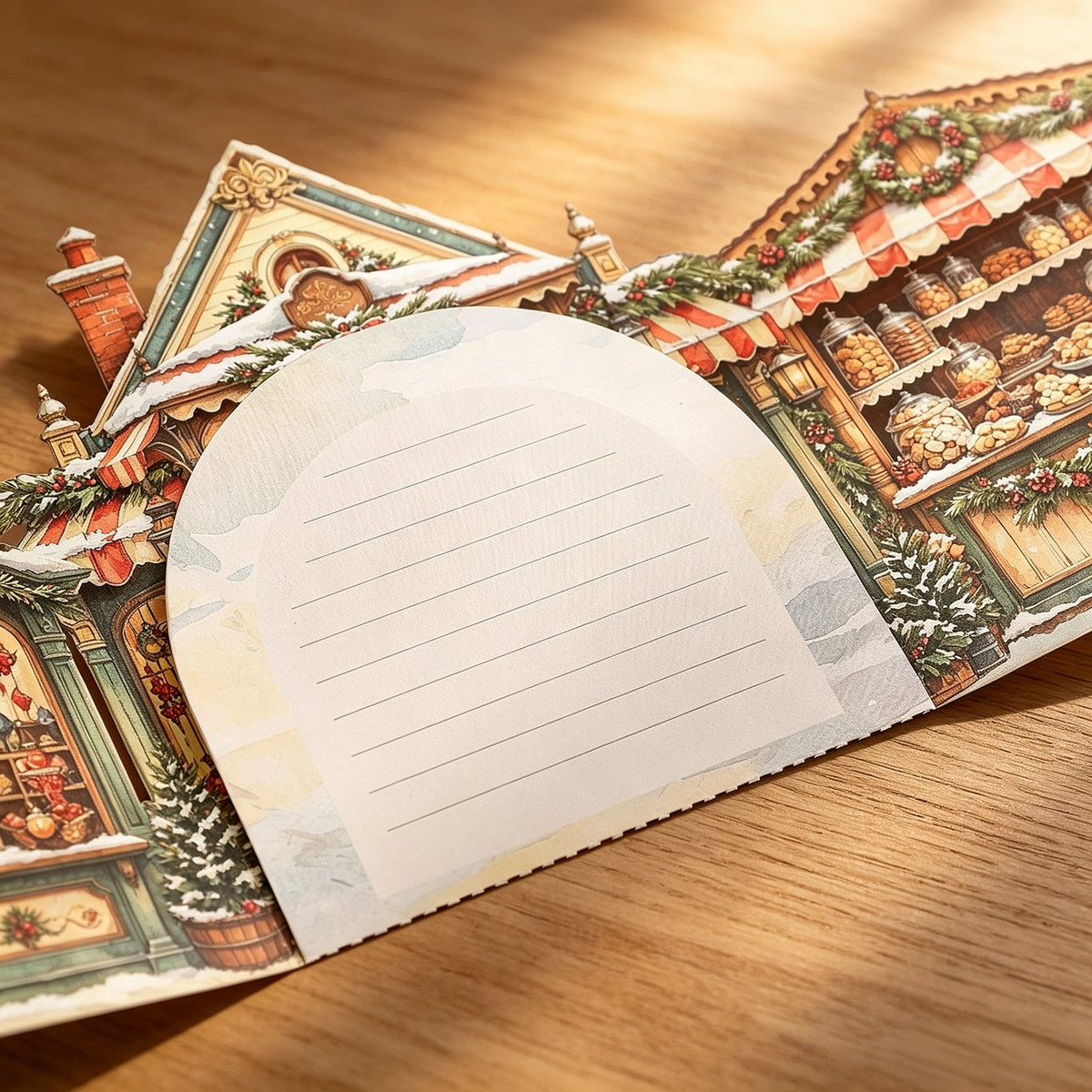 Vintage Christmas Double Door Card