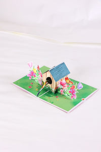 Hummingbird House Greeting Card