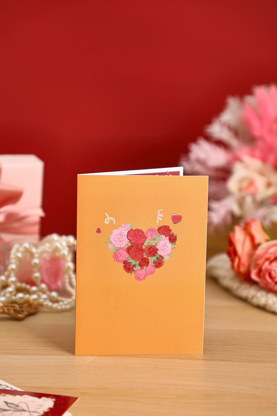 Vintage Rose Valentine's Day Greeting Card