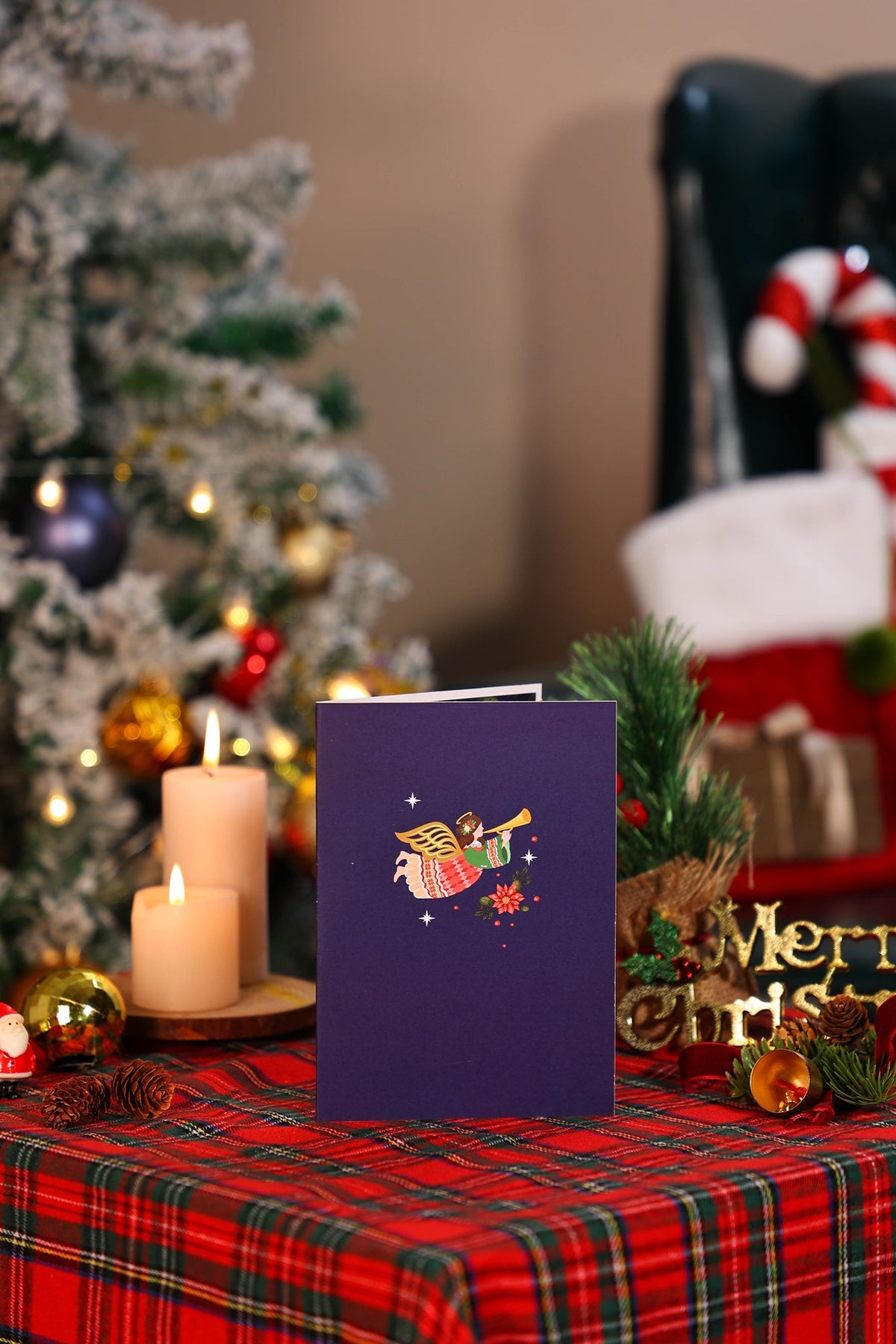 Holy Christmas Angel 3D Pop Up Card