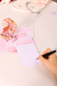 Vintage Angel Moon Pop Up Card