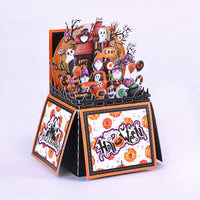 Halloween Gnome Box Orange Card