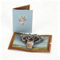 Vintage Lily Of The Valley Flower Vase 3D Pop Up Card