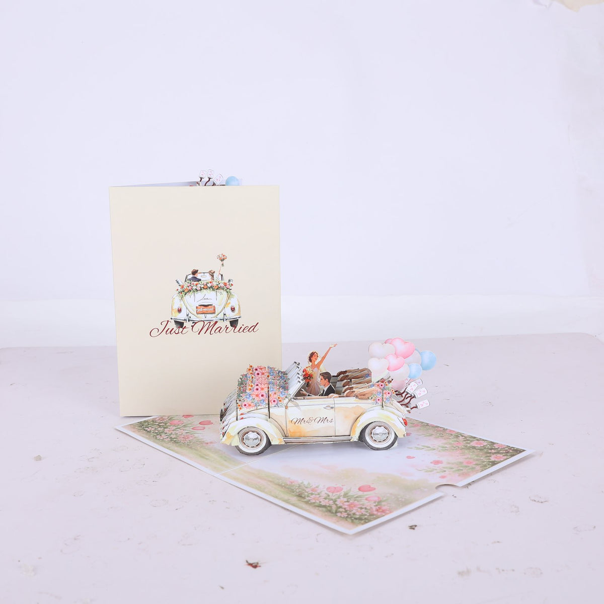 Wedding Car Pop Up Card