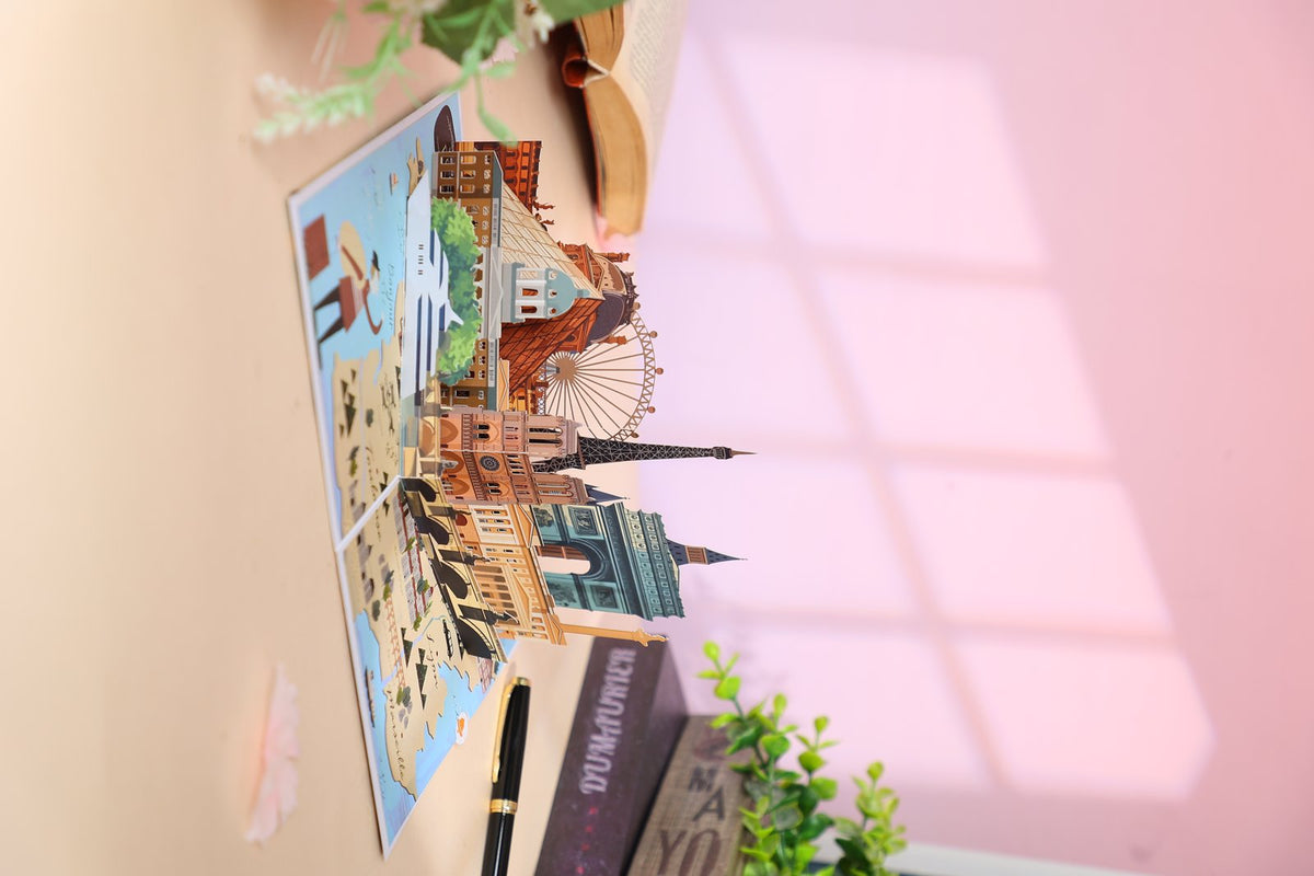 Ferris Wheel Amusement Park 3D Pop Up Card