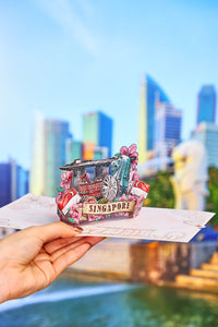 Singapore 3D Pop Up Card