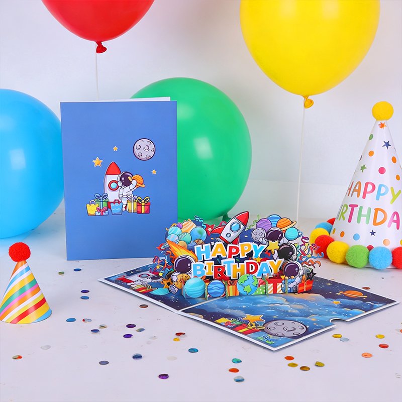 Astronaut Birthday Greeting Card