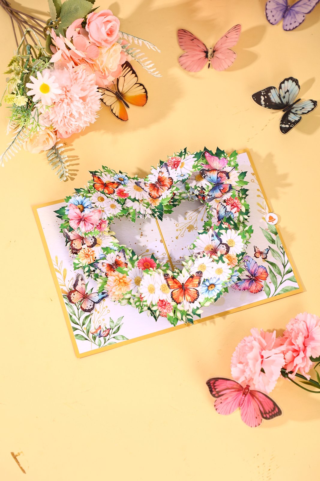 Heart Butterfly Greeting Card