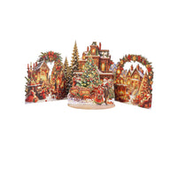 Christmas Scene Double Door 3D Pop Up Card
