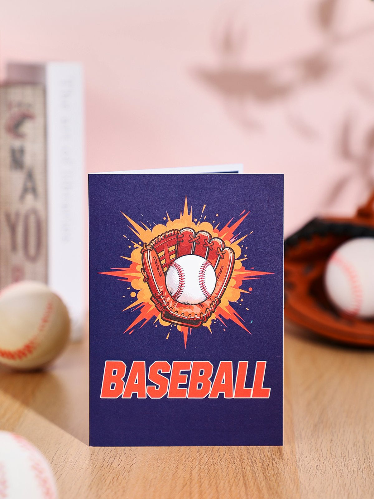 Passionate Baseball Match Live 3D Pop Up Card