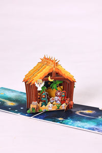 Nativity Cartoon Greeting Card