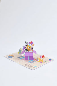 Dog Celebration Birthday Greeting Card