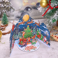 City Christmas Double Door Pop Up Card