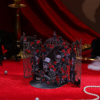 Black Rose Double Door Pop Up Card