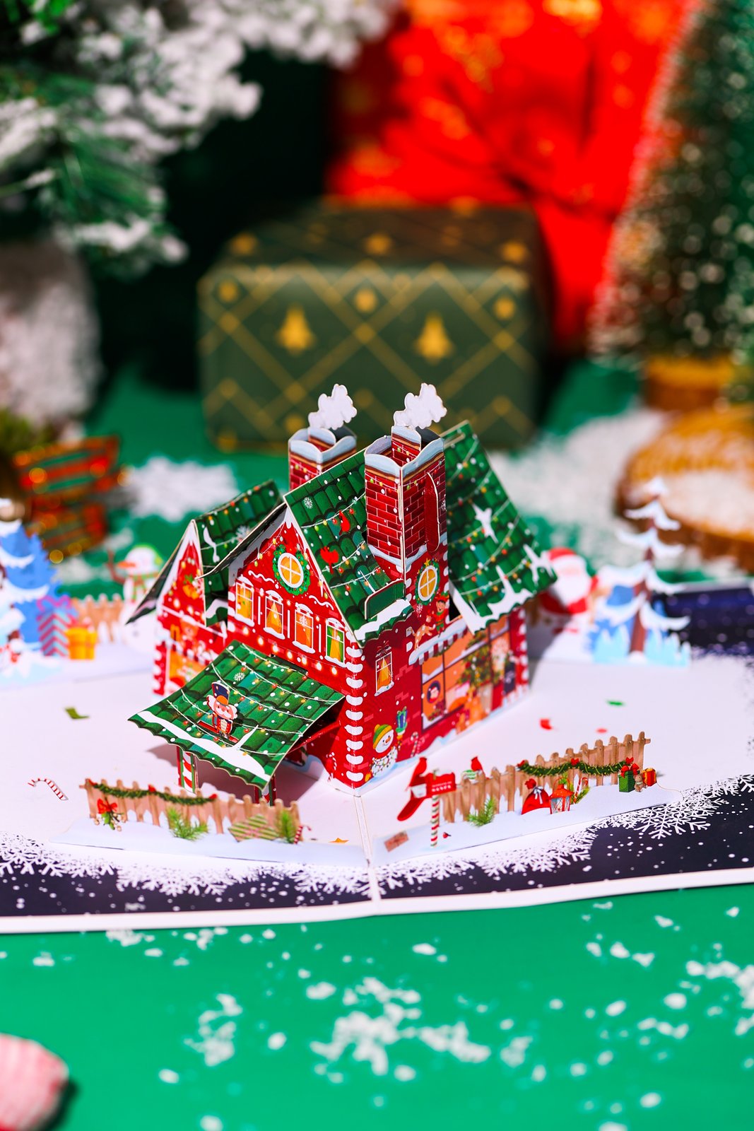 Christmas House 3D Pop Up Card