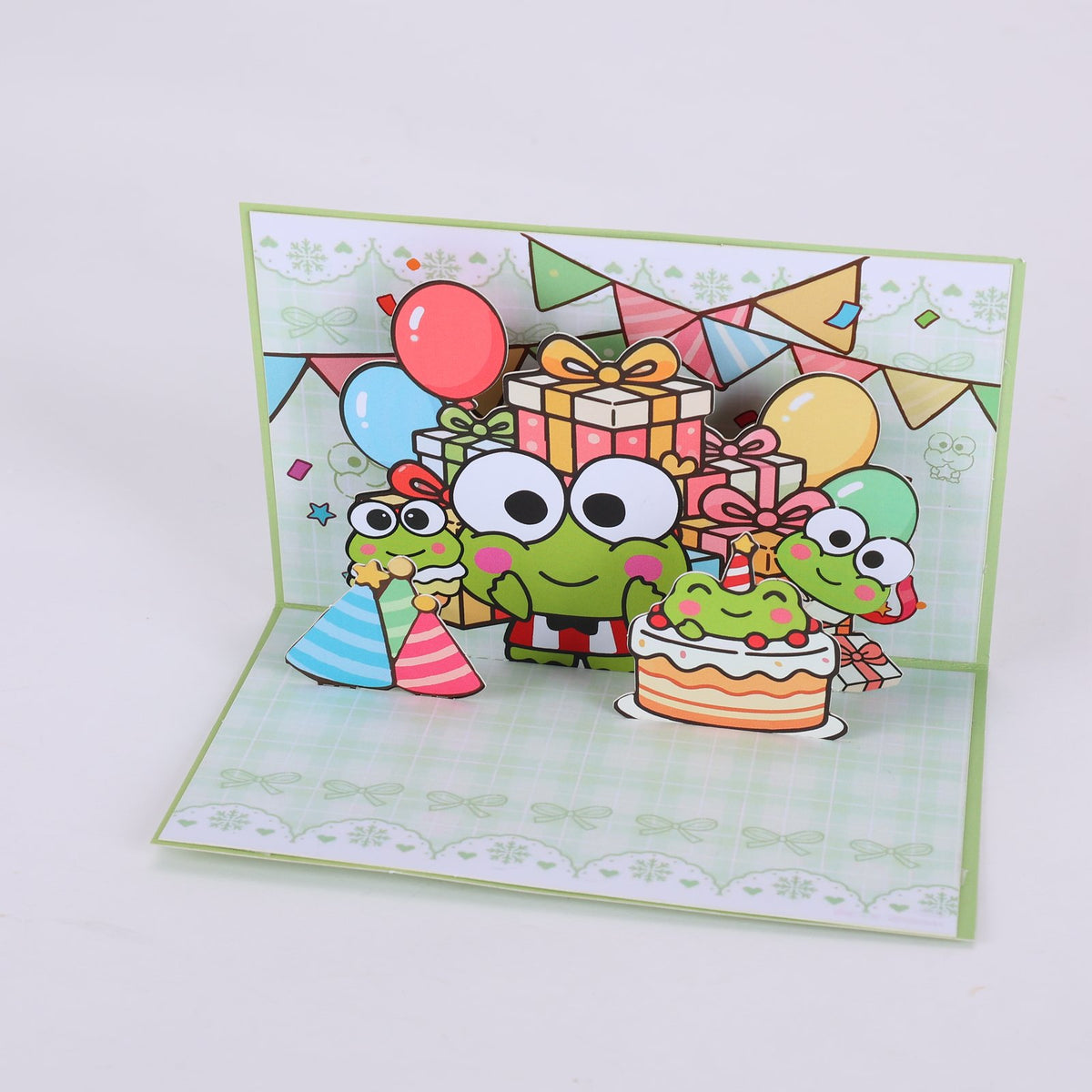 Large Frog 90° 3D Pop Up Card