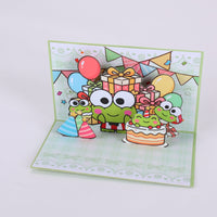 Large Frog 90° 3D Pop Up Card