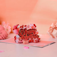 Valentine's Day Happy Heart 3D Pop Up Card