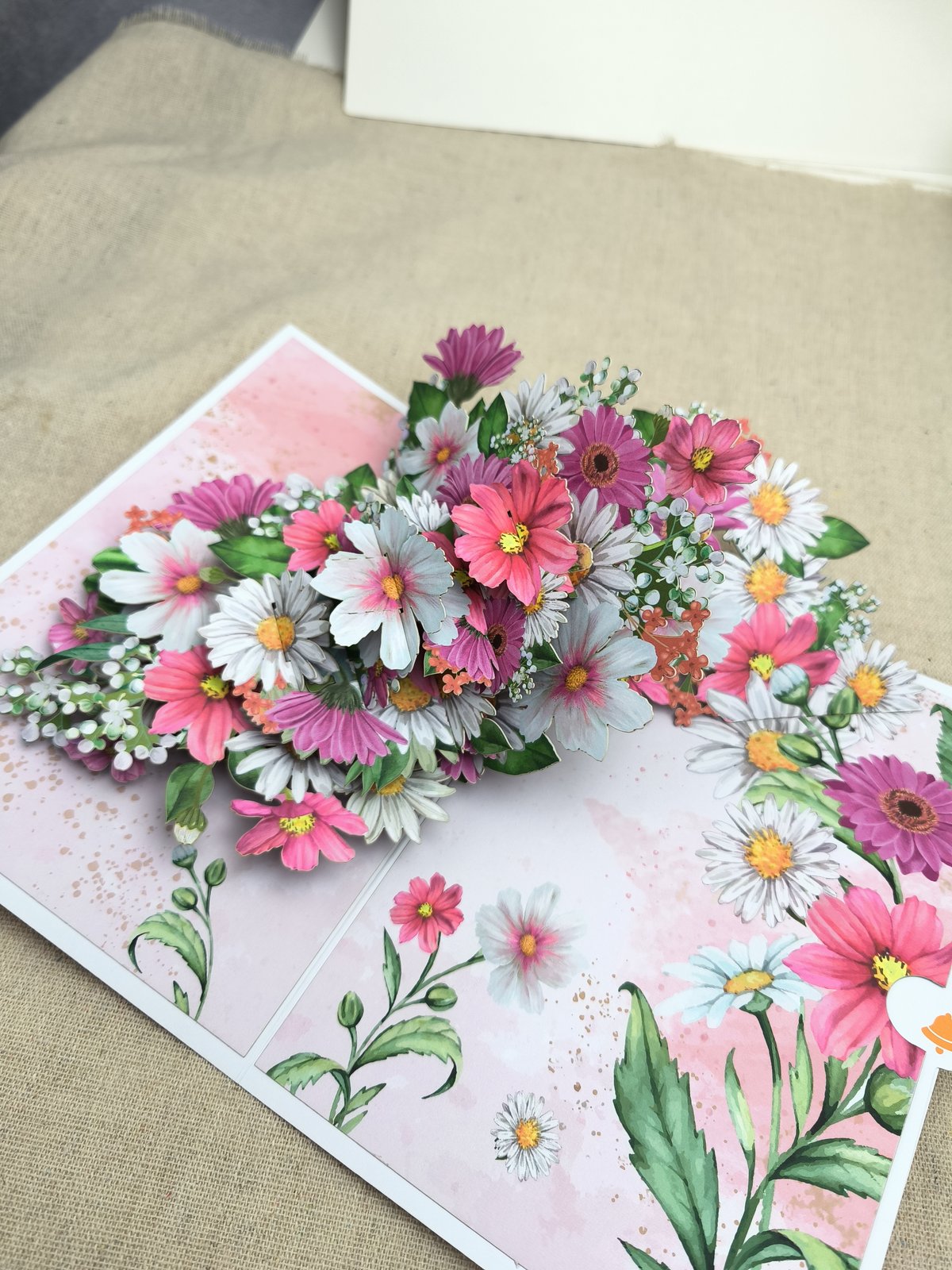 Pink Daisy Greeting Card