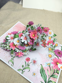 Pink Daisy Greeting Card