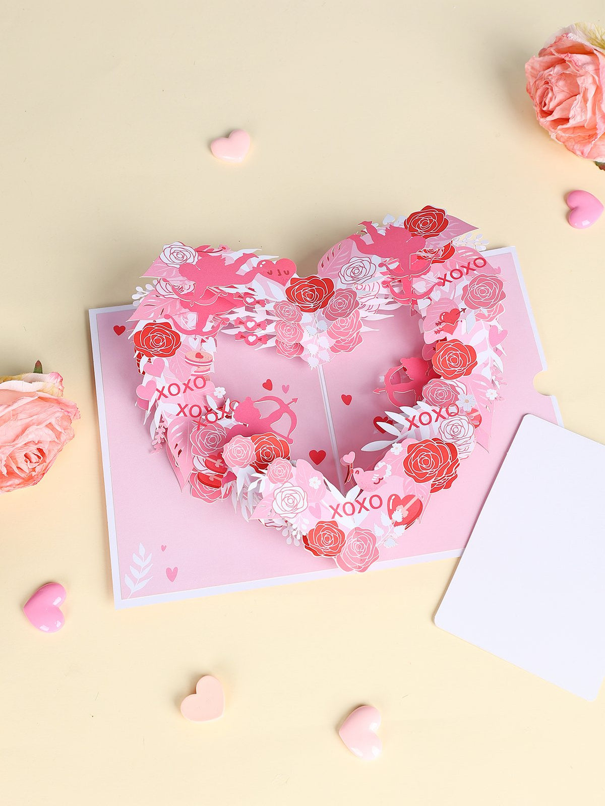 Valentine's Day Cupid Heart Greeting Card