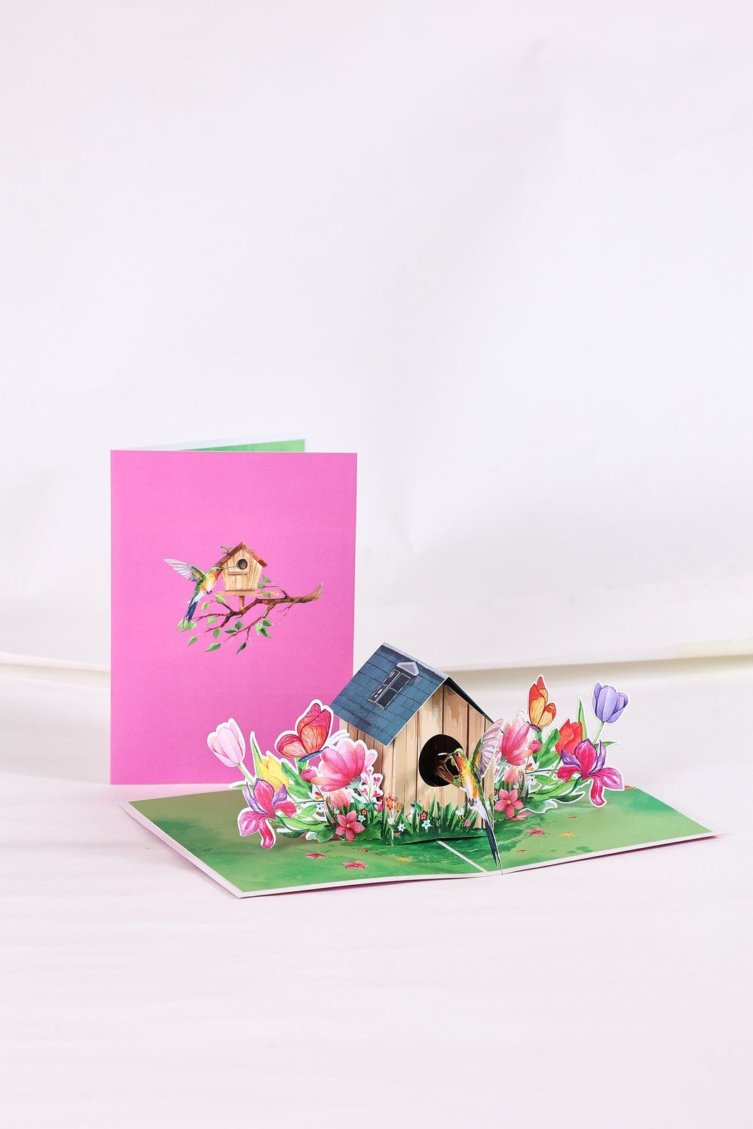 Hummingbird House Greeting Card