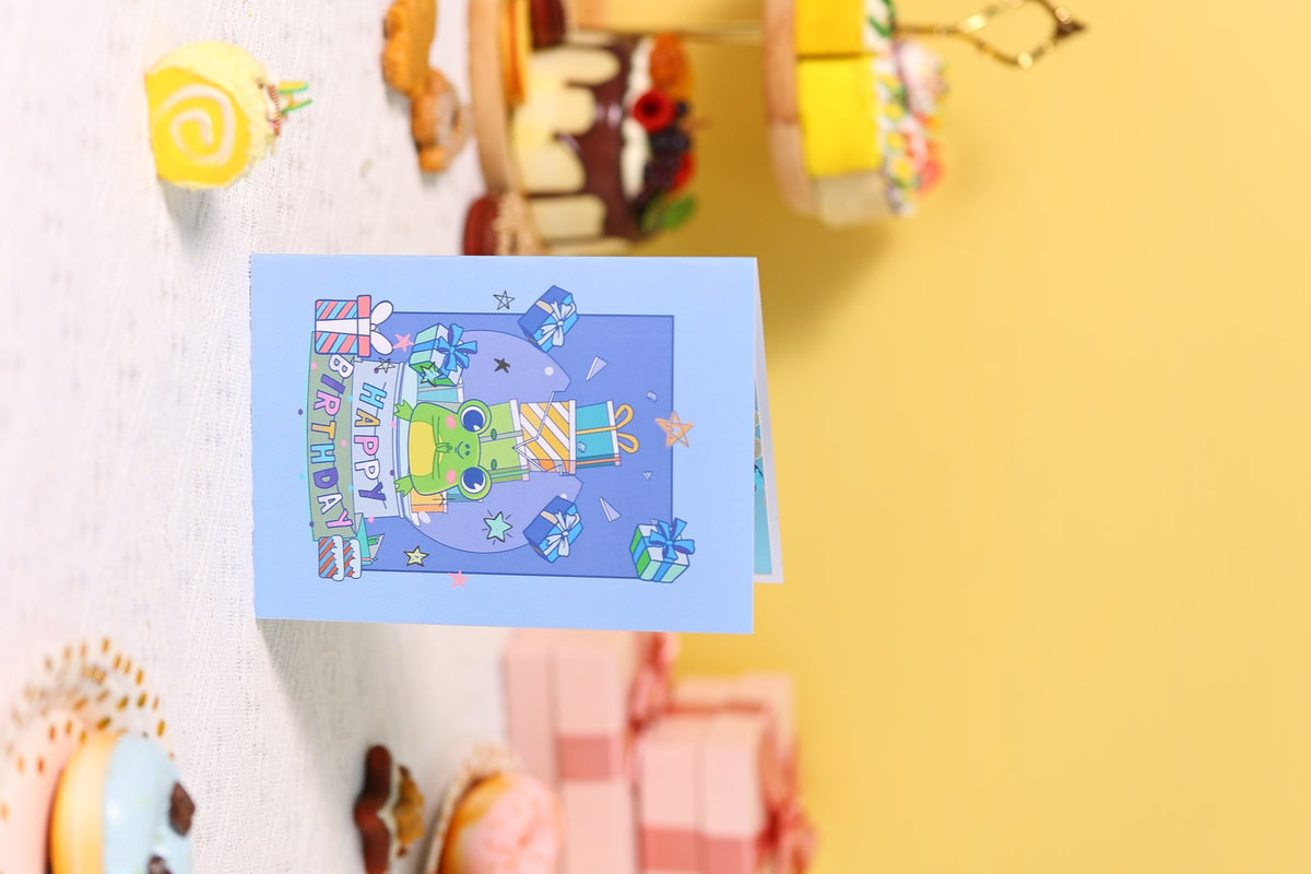 Birthday Frog 3D Pop Up Card