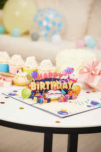 Happy Birthday Candle 3D Pop Up Card