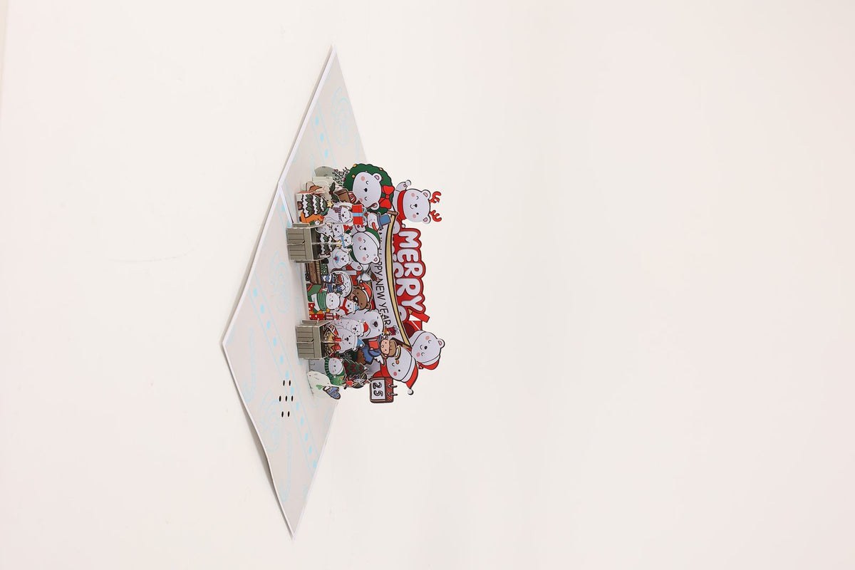 Christmas Polar Bear Music Greeting Card