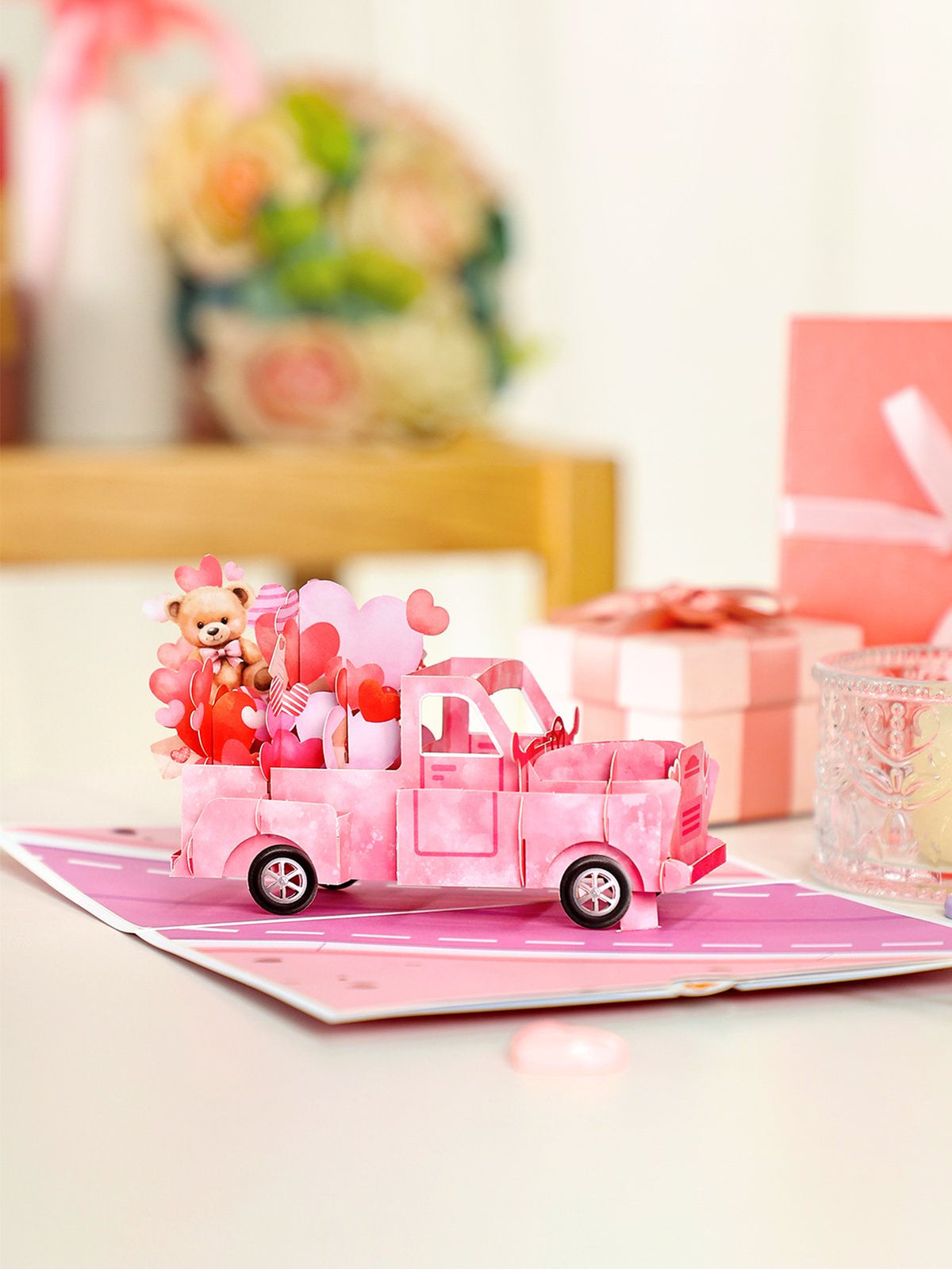 Heart Truck 3D Pop Up Card