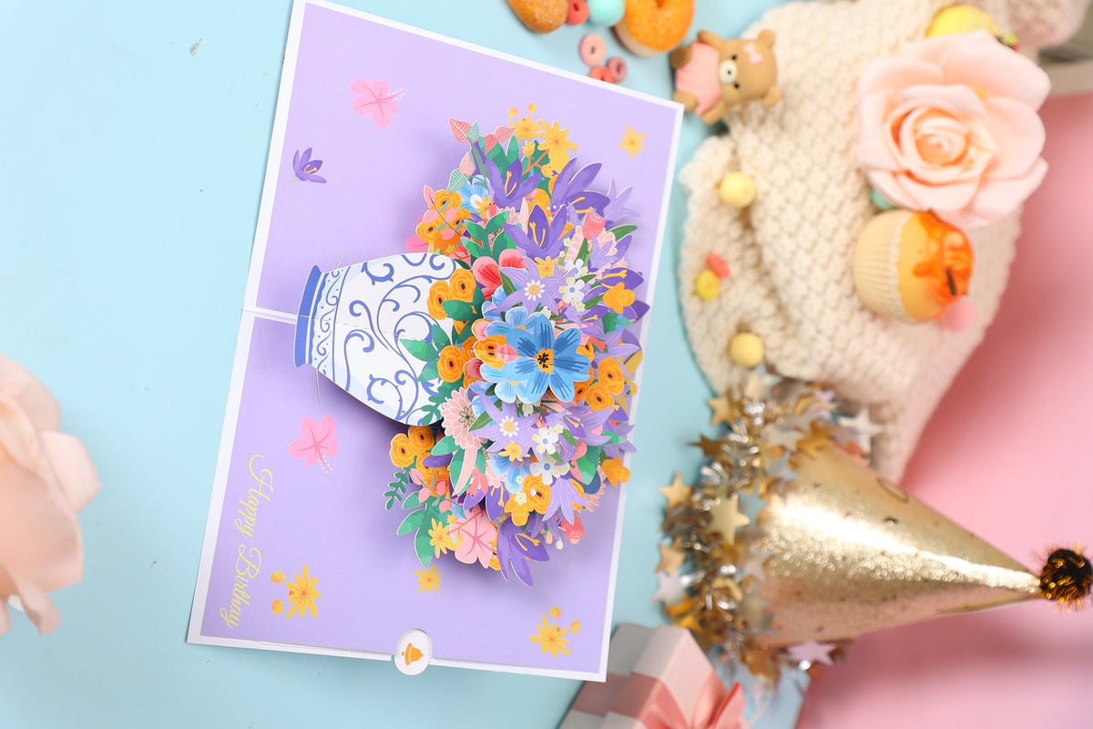 Easter Floral Wreath Heart Greeting Card