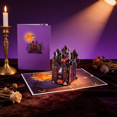 Halloween Castle 3D Pop Up Card