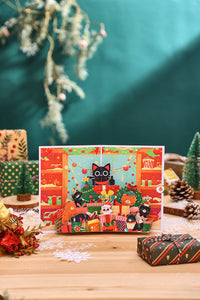 Cat Christmas Party Greeting Card
