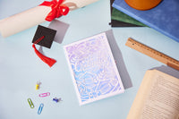 Hollow-Out Flat Graduation Greeting Card