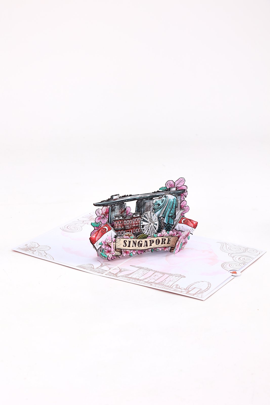 Singapore 3D Pop Up Card