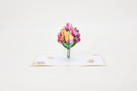 Tulip Flower Vase Pop Up Card