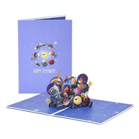 Planet Monster Birthday Greeting Card