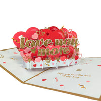 Love You More Heart Greeting Card