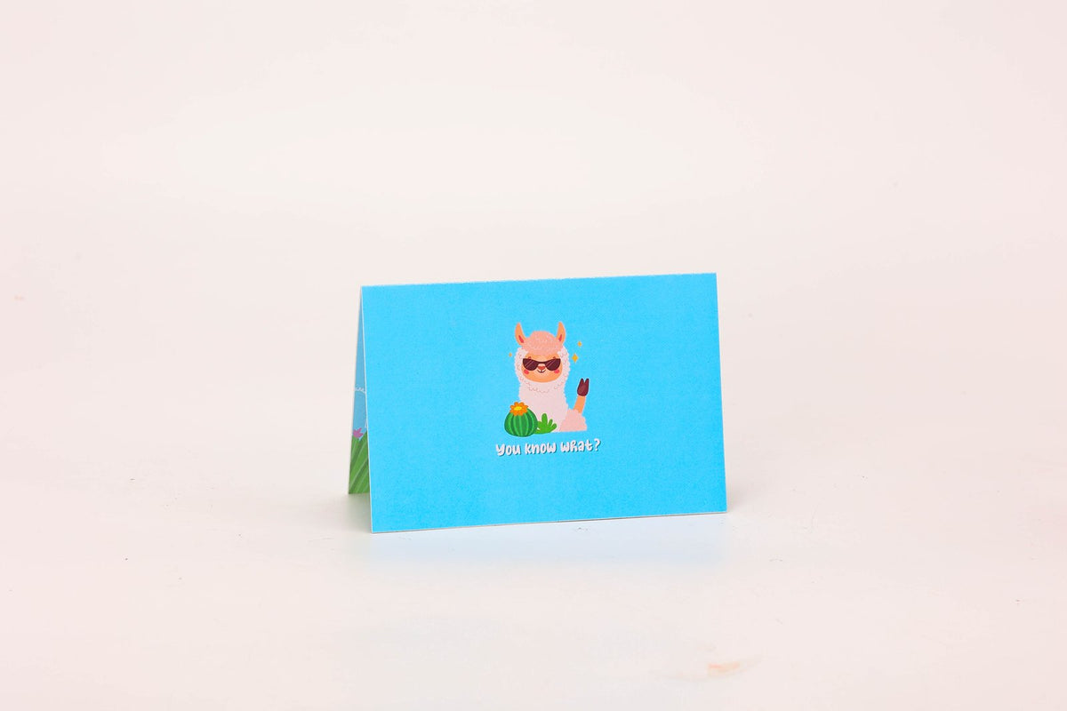 U Are Llamazing Boys 3D Pop Up Card