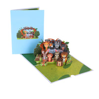Animals Garden 3D Pop Up Card