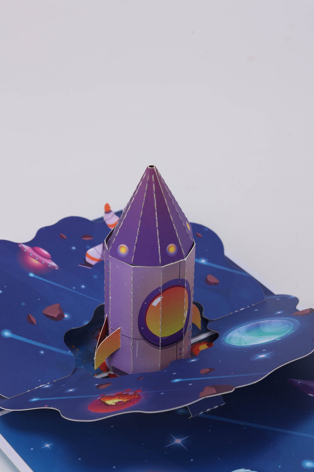 Space Rocket 3D Pop Up Card