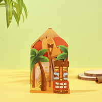 Hawaiian Beach Cottage 3D Pop Up Card