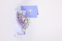 Mixed Wedding Flower Bouquet Pop Up Card