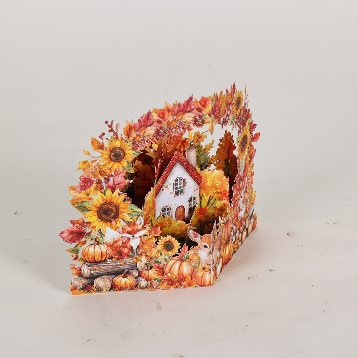 Autumn Forest Cityscape Greeting Card